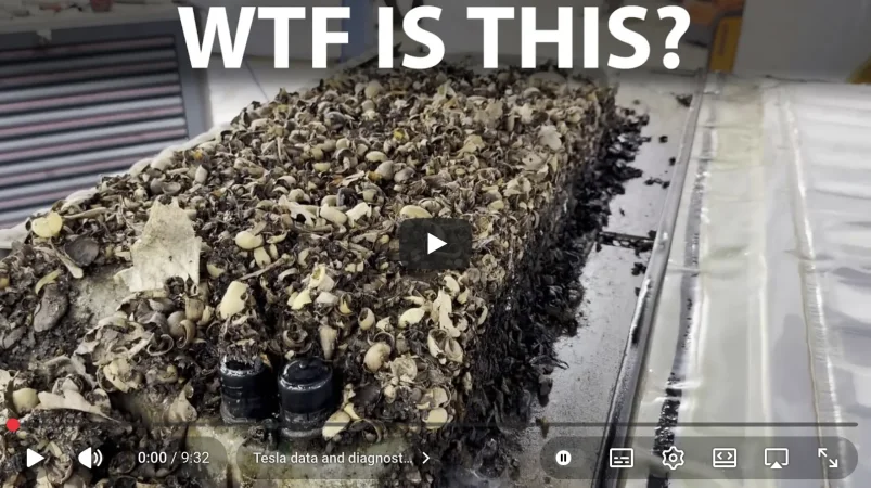 Elbilmek opened the battery of a 2016 Tesla Model S 85D and were shocked! - YouTube.webp